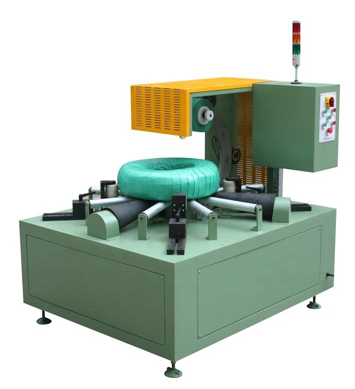 Horizontal pipe coil wrapping machine, Electric cable coil packing machine