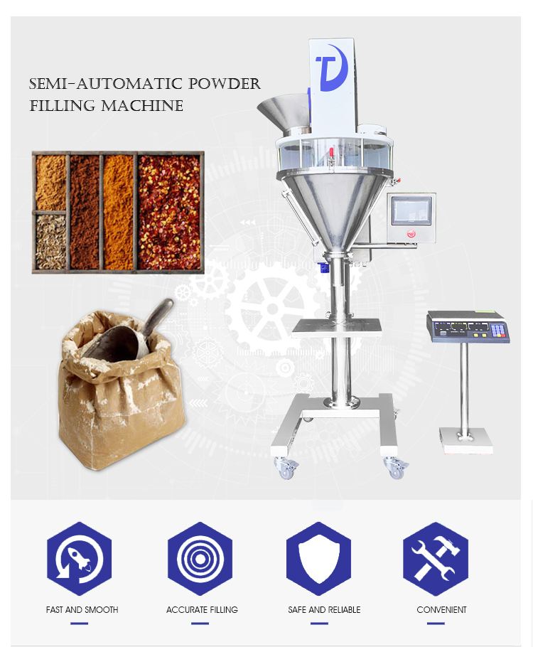 ZX-F semi-automatic powder filling machine