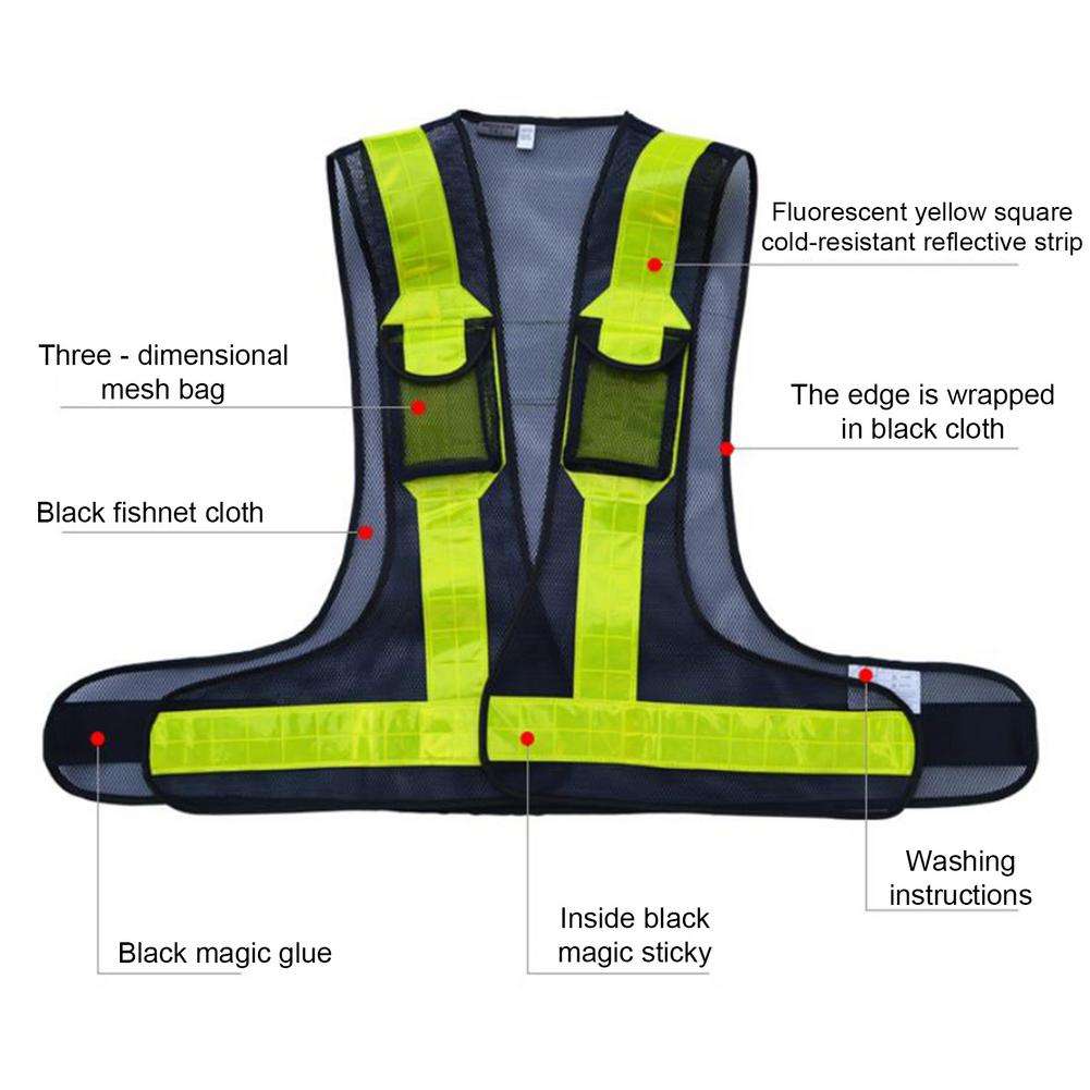Adjustable Safety Outdoor Safety Reflector Harness Reflective Vests Belt