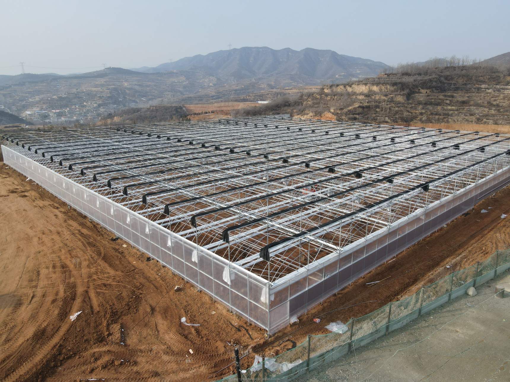 Agriculture multi-span arch plastic film Greenhouse tomato greenhouse and strawberry greenhouse turnkey project