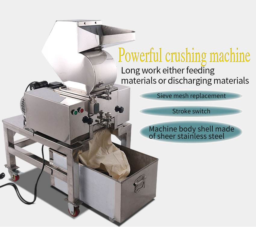crushed ice maker machine Coconut oyster shell ice salt rock crushing machine