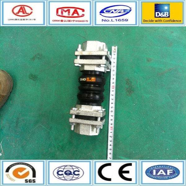 Triangle flange and bolt connection thread flexible expansion joint for pipe