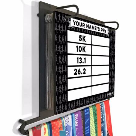 Athletic Sports Medal Display Hangers With Race Bib Holder