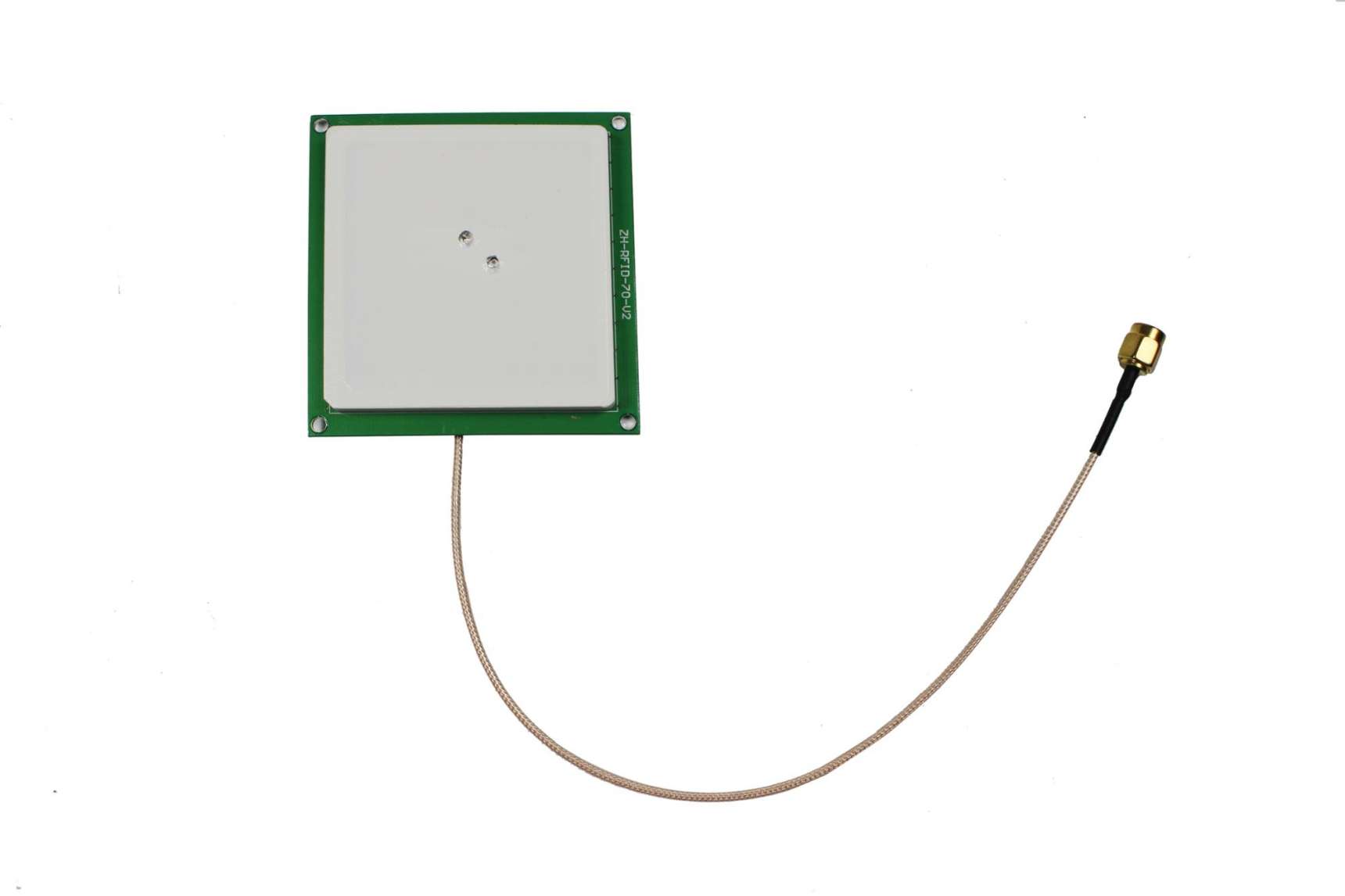 Dual Feeder 4 dBi Antenna Gain UHF RFID Ceramic Antenna with SMA Connector