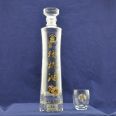 Custom fancy design Empty olive oil brandy glass bottles 500ml 700ml 750ml  liquor whisky vodka glass bottle wholesale