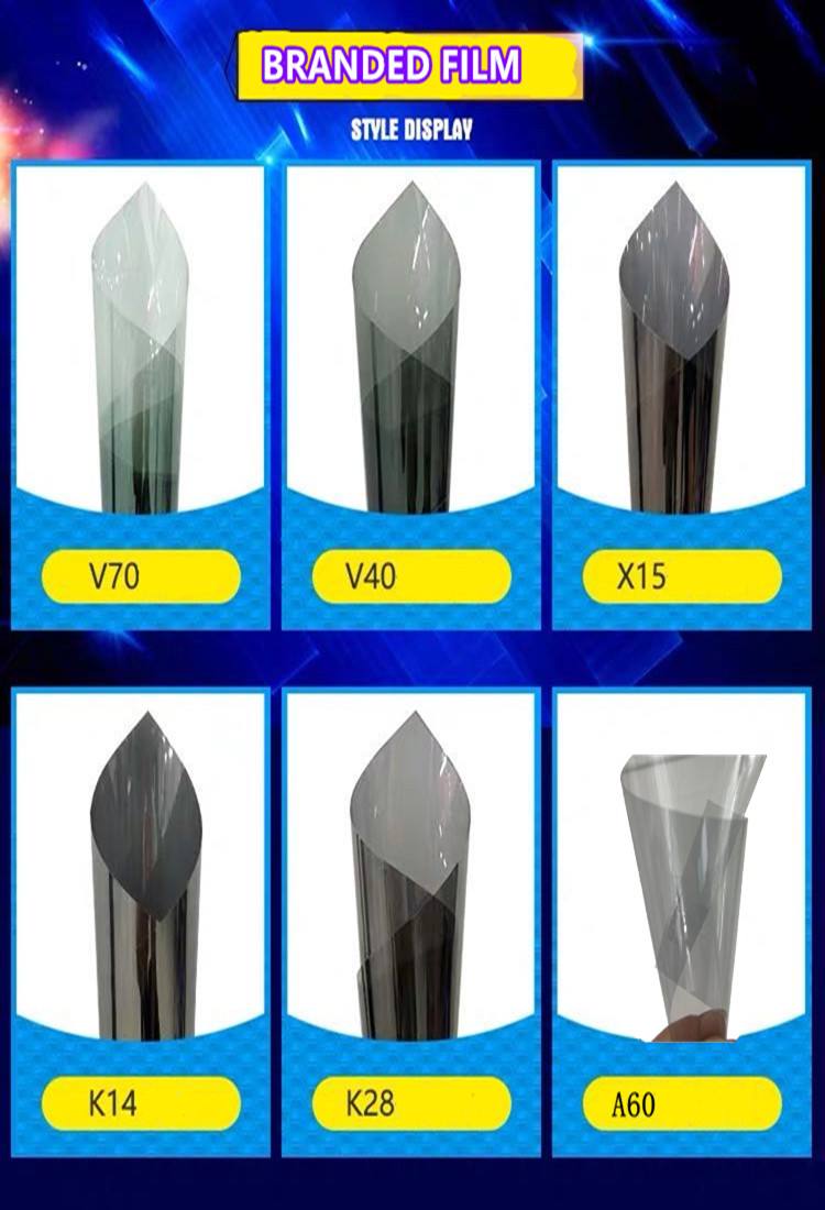V Kool V70 quality high clear 70% vlt windshield heat reflective plastic nano ceramic window tint film