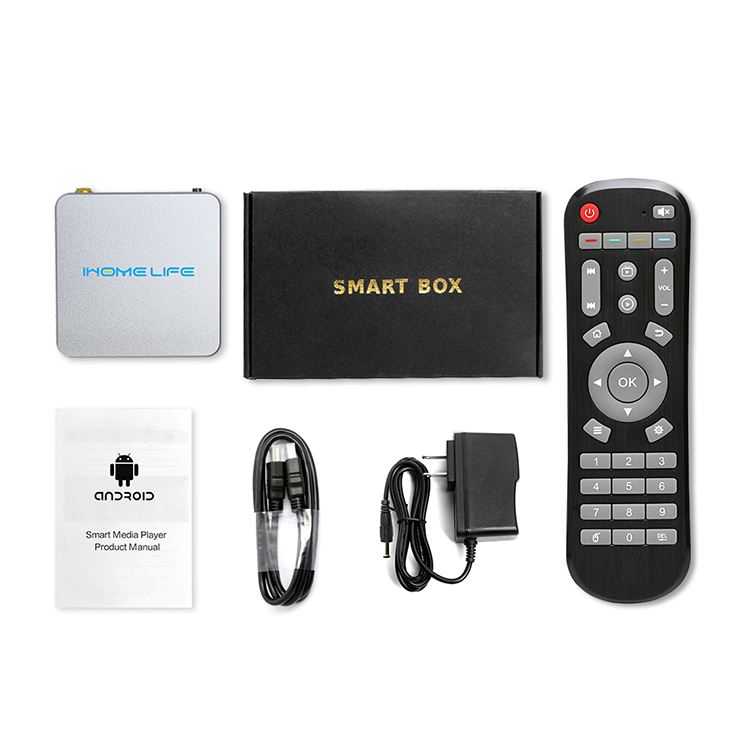 Ihomelife Top Selling 8K TV Smart HDD Player change Language Amlogic 905W 2gb 32gb Video BOX Setup Box Remote 4K Pro