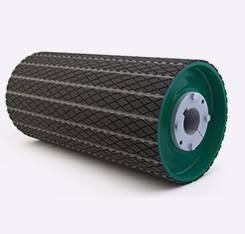 high wear resistant CN layer conveyor diamond grooved lagging drum lagging rubber cover roller rubber lagging roller