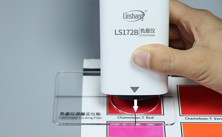 Linshang LS172B Touch Screen Colorimeter for Paper Cloth Paint Leather Color Measurement Comparison Support APP PC Software