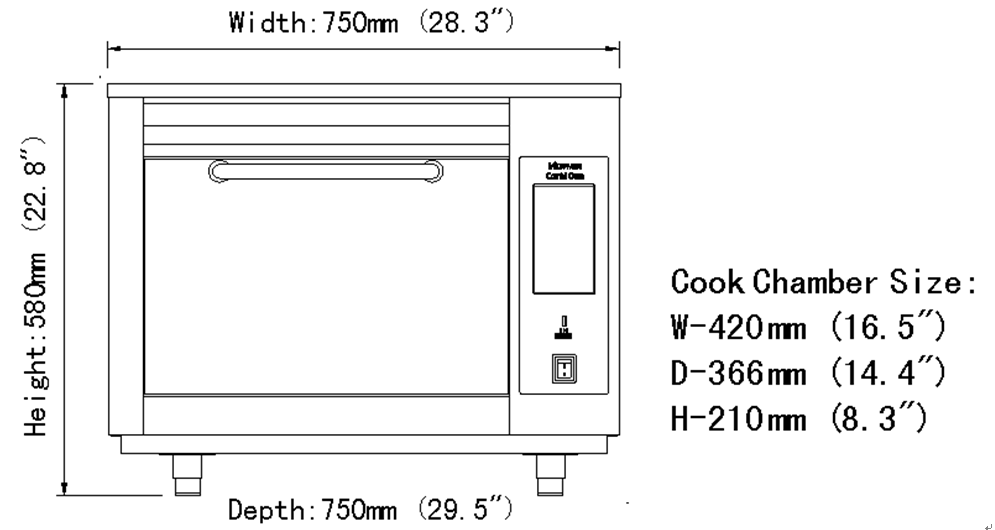 15 times faster,introducing high-speed oven with microwave and hot air convection