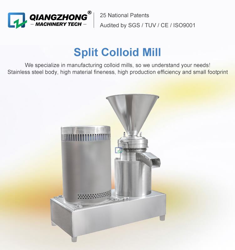 Industrial Small Grinding Colloid Mill Almond Nuts Paste Peanut Butter Making Machine