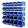 Warehouse parts storage stackable plastic storage bins