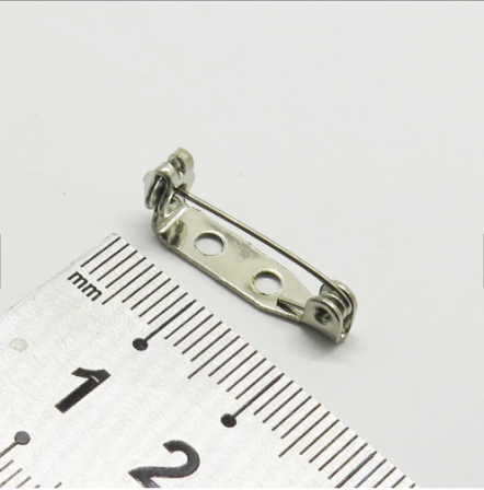 Wholesale High Quality 32mm Metal Silver Decorative Safety Pin