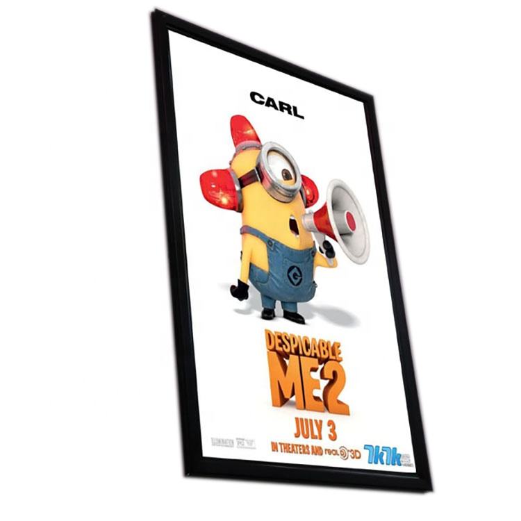 Aluminum snap frame LED cinema theater light box movie poster 27*41inch 27x40 advertising display billboard