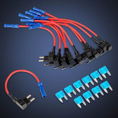 12V Car Add-a-circuit Fuse TAP Adapter Mini ATM APM Blade Fuse Holder
