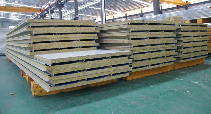 Low Price Rock Woo Sandwichl Board Rock Wool Sandwich Panel Insulated Metal Faced For Roof Board Manufacturer