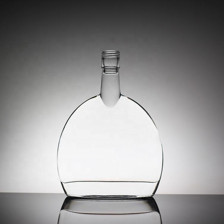 Wholesale Price High End Grenade Shape Glass Bottle Vodka Whisky Glass Bottle With Screw Top