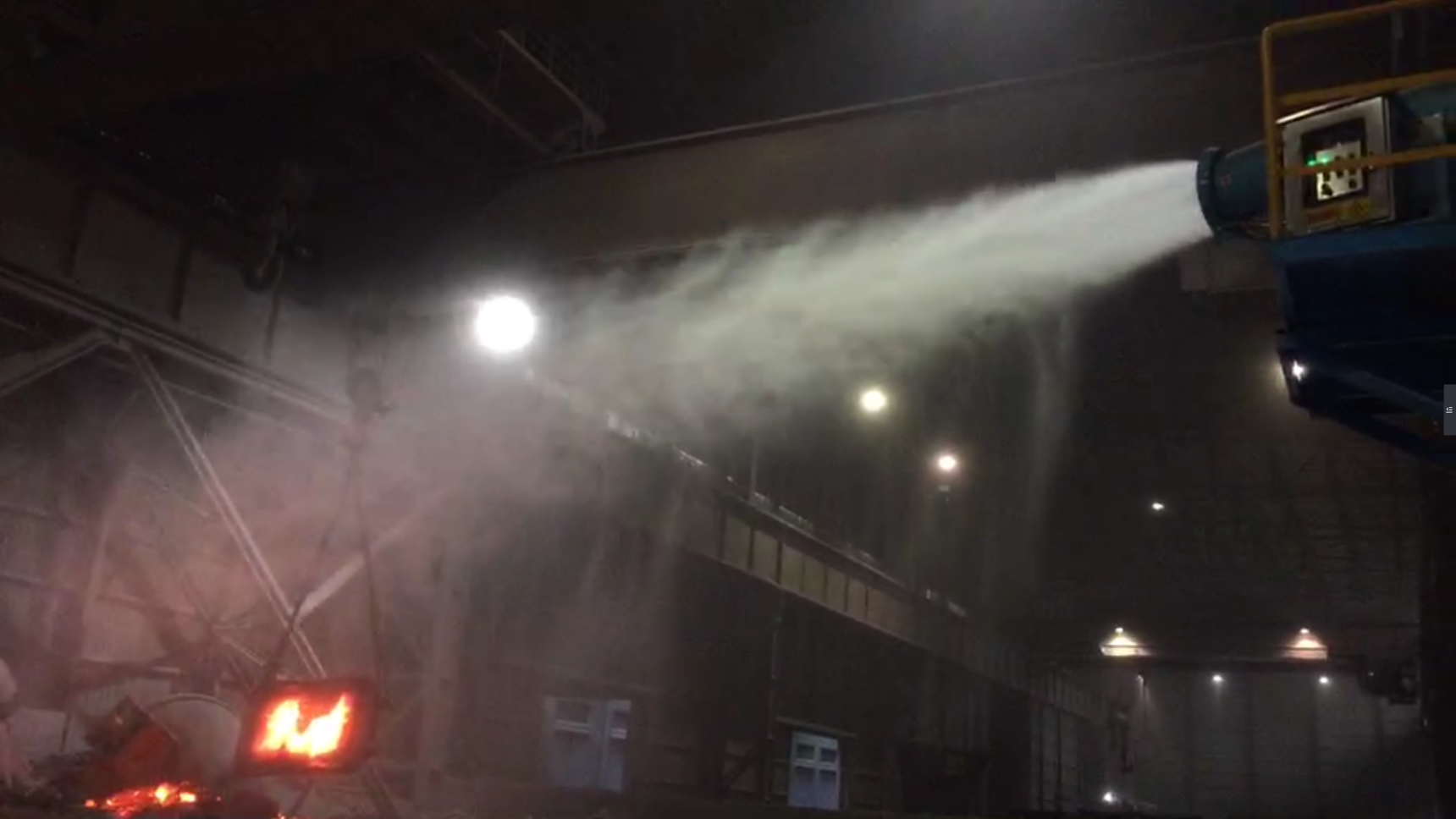 CE industrial sprayer 50 m water mist fog cannon machine for dust suppression