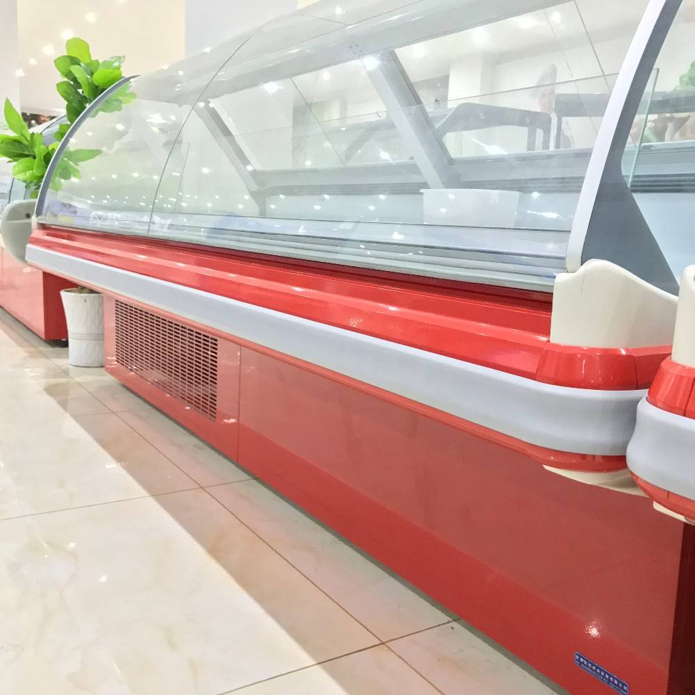 Supermarket deli refrigerator display counter/commercial refrigeration equipment