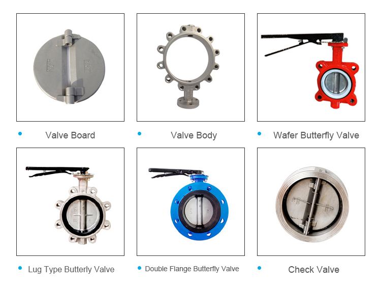 Manufacturing Pn16  Wafer type connection Ductile Iron soft Seat handle Butterfly Valve