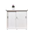White Adjustable Folding Craft Cabinet 0.5 - 1.0mm Office Furniture Foldable Steel Pantry Cabinet