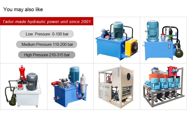 Professional CE approved 70% Energy efficient hydraulic station petrol motor hydraulic system