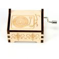 Christmas and Birthday holiday Gift, Vintage Wholesale laser cut engraved Hand Crank Wooden music box