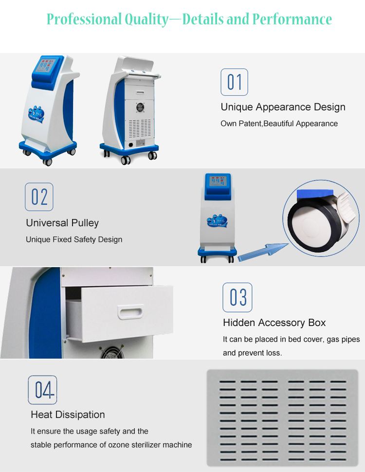 hospital professional ozone highly efficient bed sterilizer machine