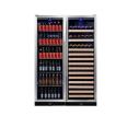 Home Glass Cabinet Black Stainless Steel Wine Cabinet 304 Stainless Steel Wine Display Cabinet