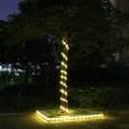 LED solar rope string light for christmas garden path fairy