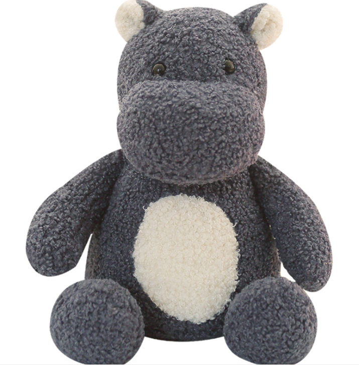 Hot sale cute giant hippo personalized animal kids custom stuffed plush toys
