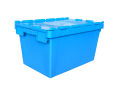 60x40x34 cm PP material plastic nestable moving tote for transportation