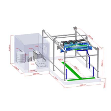 Self-service non-contact automatic car washing machine