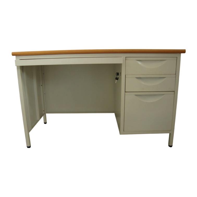 Steel office furniture 3 drawer Computer office desk with locking drawers