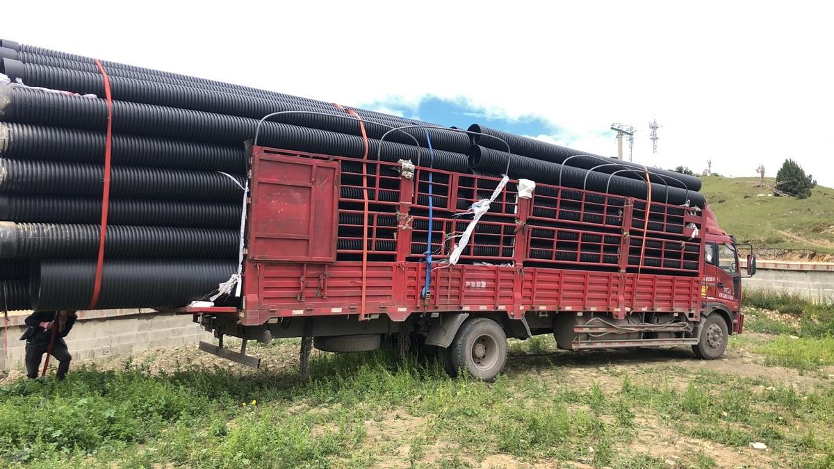 Factory price DN200-DN 800 double wall corrugated pipe