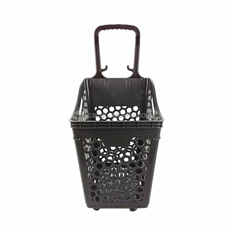 Hot selling multi-functional cheap single handle supermarket shopping trolley basket