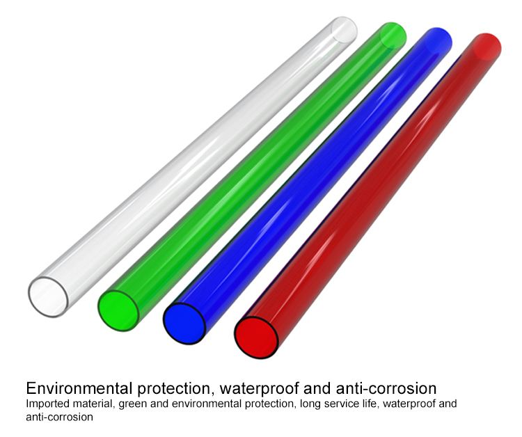 High Quality Transparent Clear Polycarbonate Pipe Colorful PVC PC PMMA Acrylic Plastic Tube//