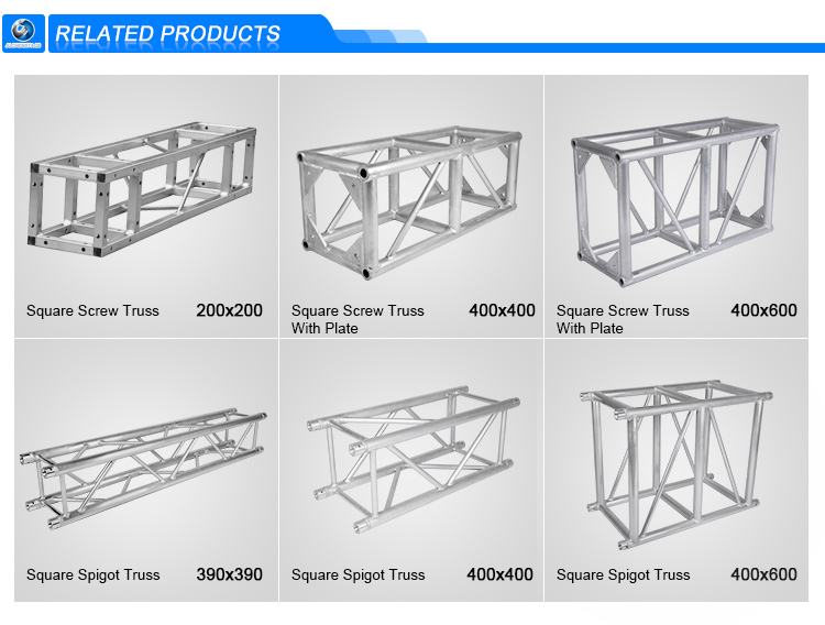 Aluminum Frame Truss Structure Truss 300x300mm 3m Stage Truss Hanging Speakers for Events