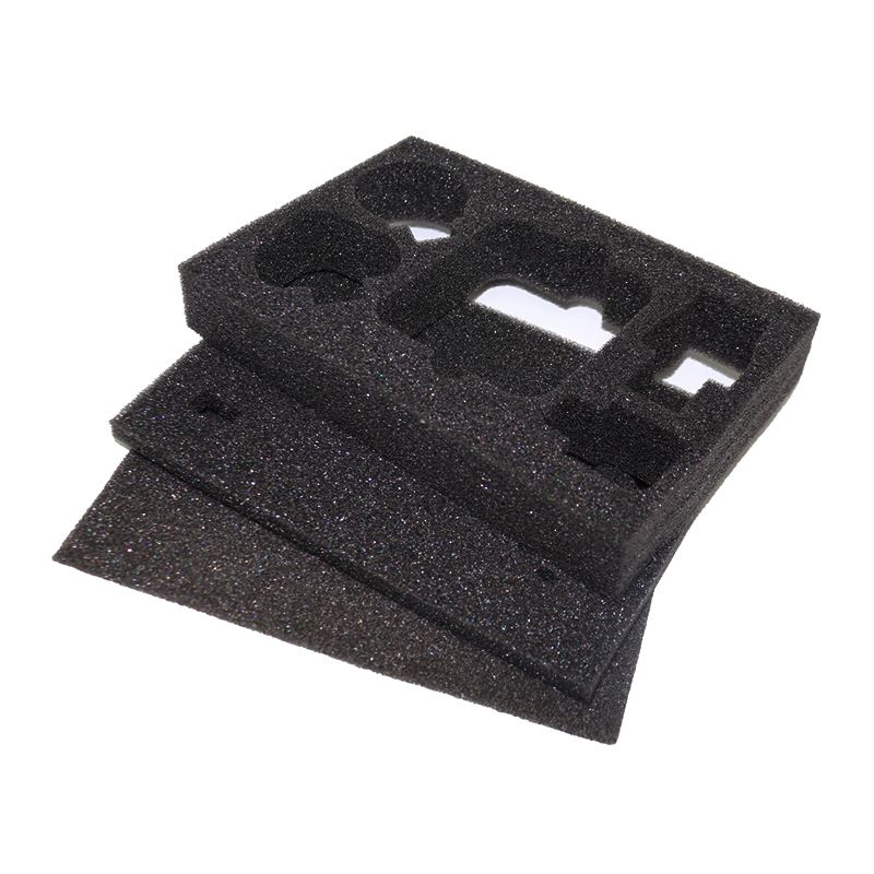 Custom Packing Velvet surface EVA EPE Sponge ring box gift box with Foam Inserts