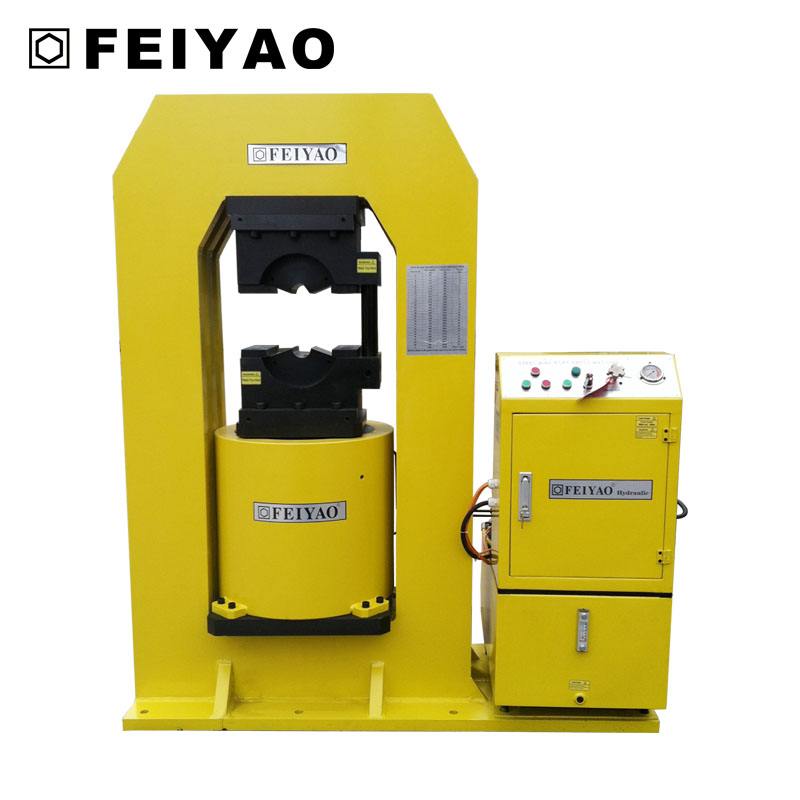 Made in China hydraulic steel wire rope swaging cutting machine