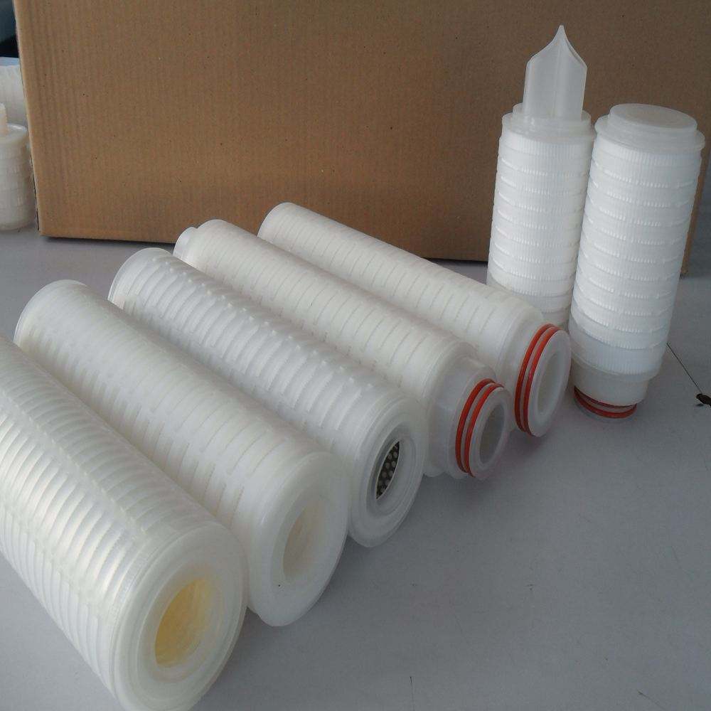 Food grade Medical industry 0.22 Micron absolute PES pleated filter cartridge
