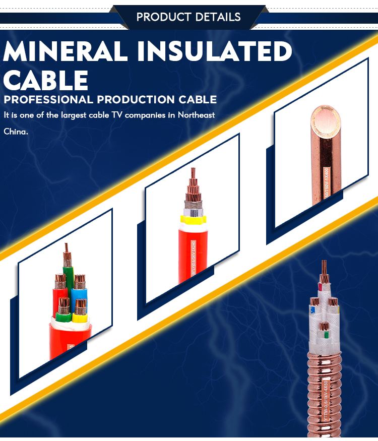 2021 Fireproof Cable 2.5 -6 Mm2 Isolated (Flexible) Mineral Insulated