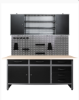 High Quality Steel Workbench with Tool Carts and Storage Cabinets