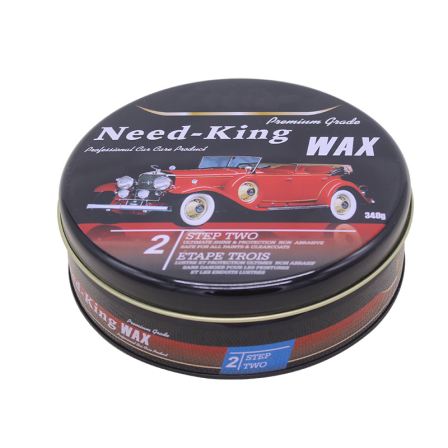 340g empty custom logo car wax polish tin cans container for candle