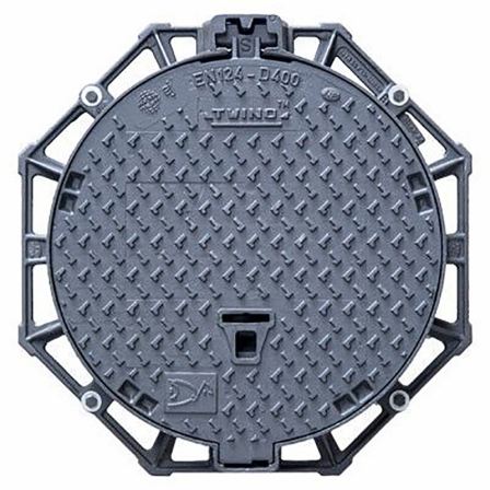 EN124 C250 810*75mm Round cast iron sanitary sewer manhole cover and frame