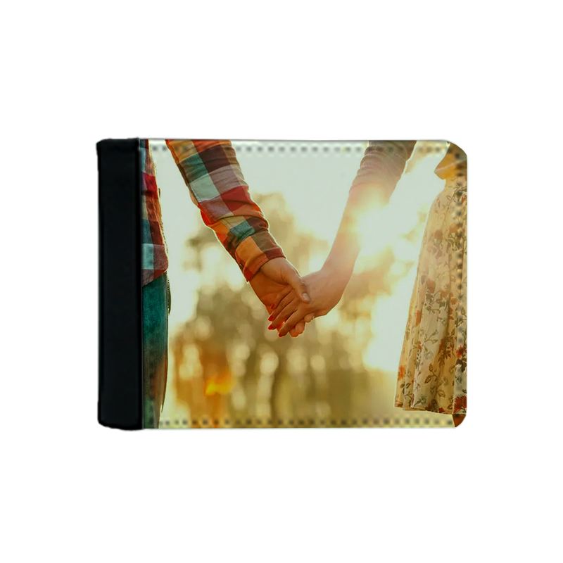 New Fashion Personalized PU Leather Wallet Sublimation Single Side Men Wallet