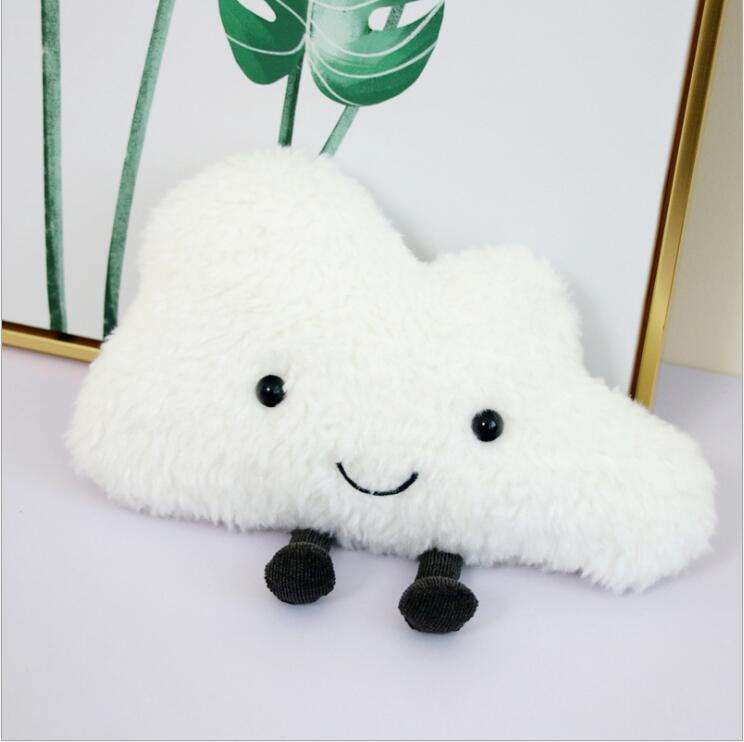 Hottest Amazon Soft Cushion Smile White Cloud Shape Pillow