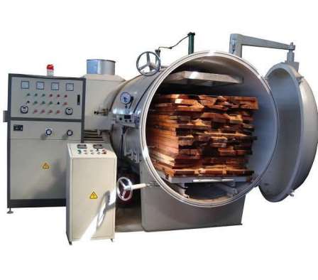 4.5m3 Radio Frequency Kiln Wood Vacuum Dryer For Timber Drying