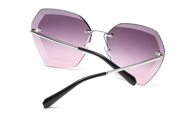Fashion Sunglasses Newest 2021 Rimless Sunglasses Women Brand Designer Summer Vintage  shades oversized Sun Glasses For Women