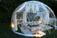 3.6m igloo geodesic camping outdoor clear plastic dome tent